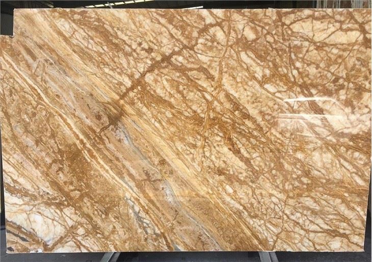 Amber Gold Marble Slab