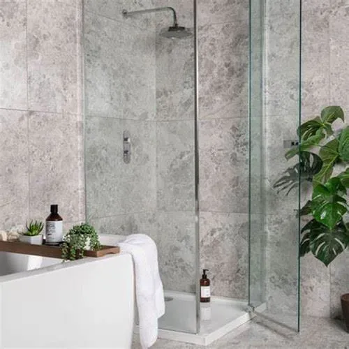 Silver Shadow Marble Bathroom of Deluxe Room